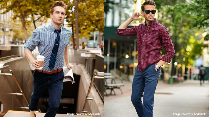 shirts with navy blue pants