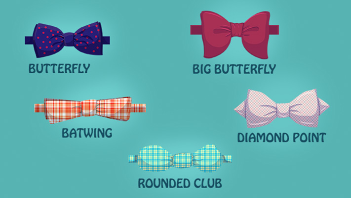 Different Bow Tie Shapes