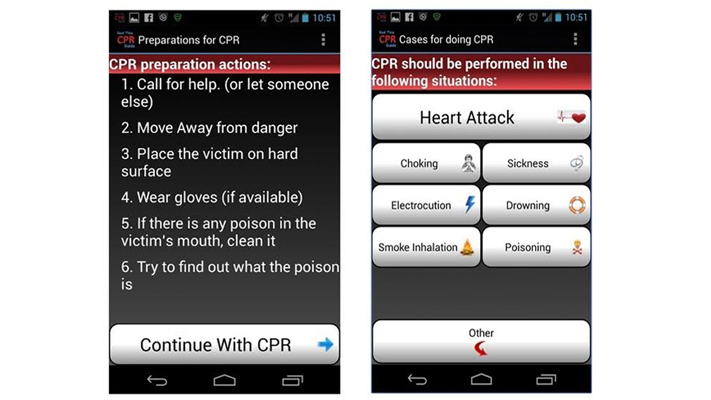 emergency app to take measures for heart attack emergency app to take measures for heart attack