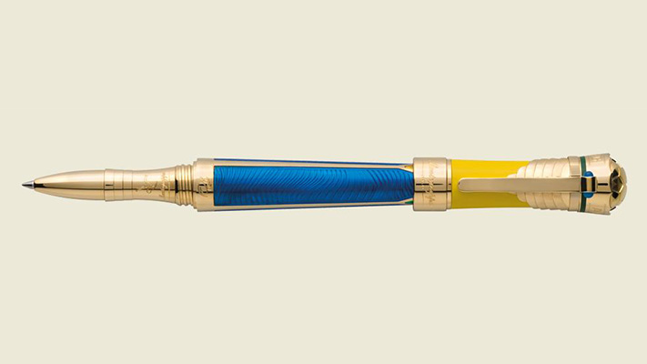 Montegrappa Pele Gold branded Pens for men Montegrappa Pele Gold branded Pens for men