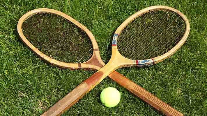 Tennis Equipment racquets and ball