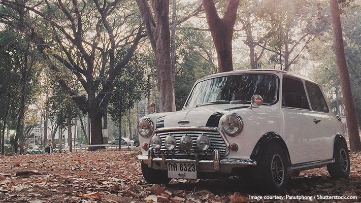 the classic vintage look of mini cooper the classic vintage look of mini cooper